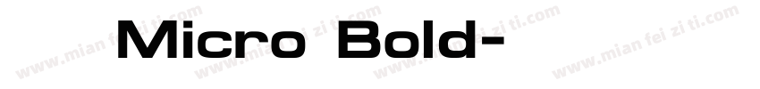 文鼎圆体Micro Bold字体转换